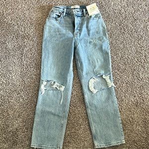 Abercrombie 90s straight ultra high rise jeans